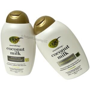 OGX Nourishing + Coconut Milk Shampoo & Conditioner Set 13 fl oz Duo